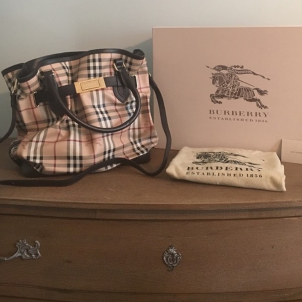 Burberry genuine leather bag